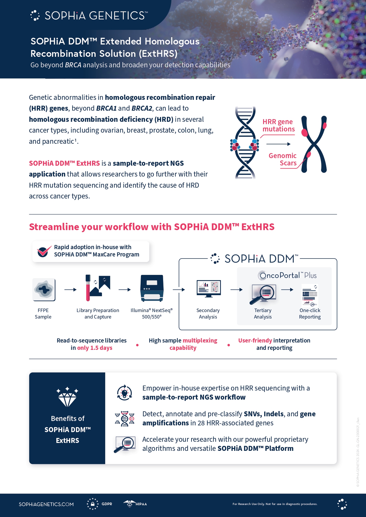 SOPHiA DDM&trade; mini Homologous Recombination Solution
